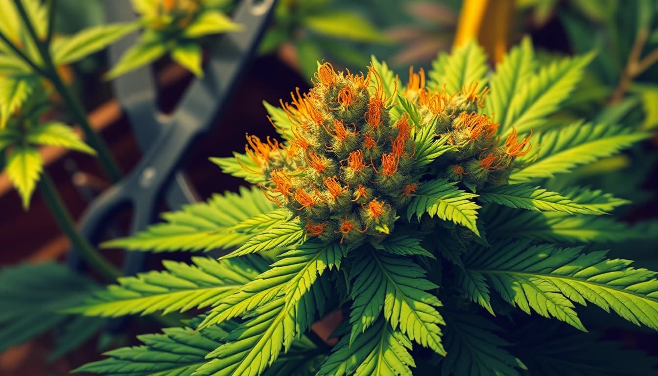 Explore the lush features of OG Kush cannabis, showcasing its vibrant buds and leaves.