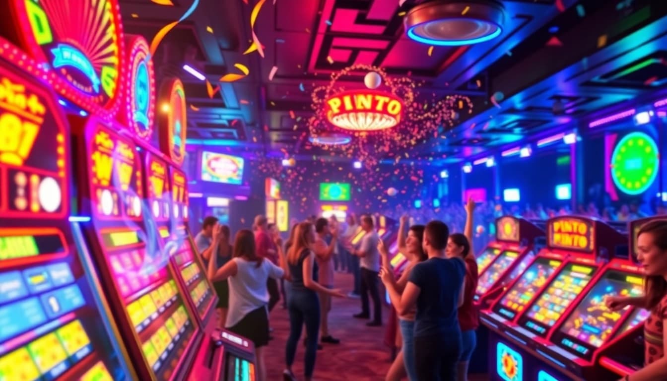 Experience the thrill of plinko casino gameplay with vibrant colors and dynamic boards, capturing the excitement of winning.