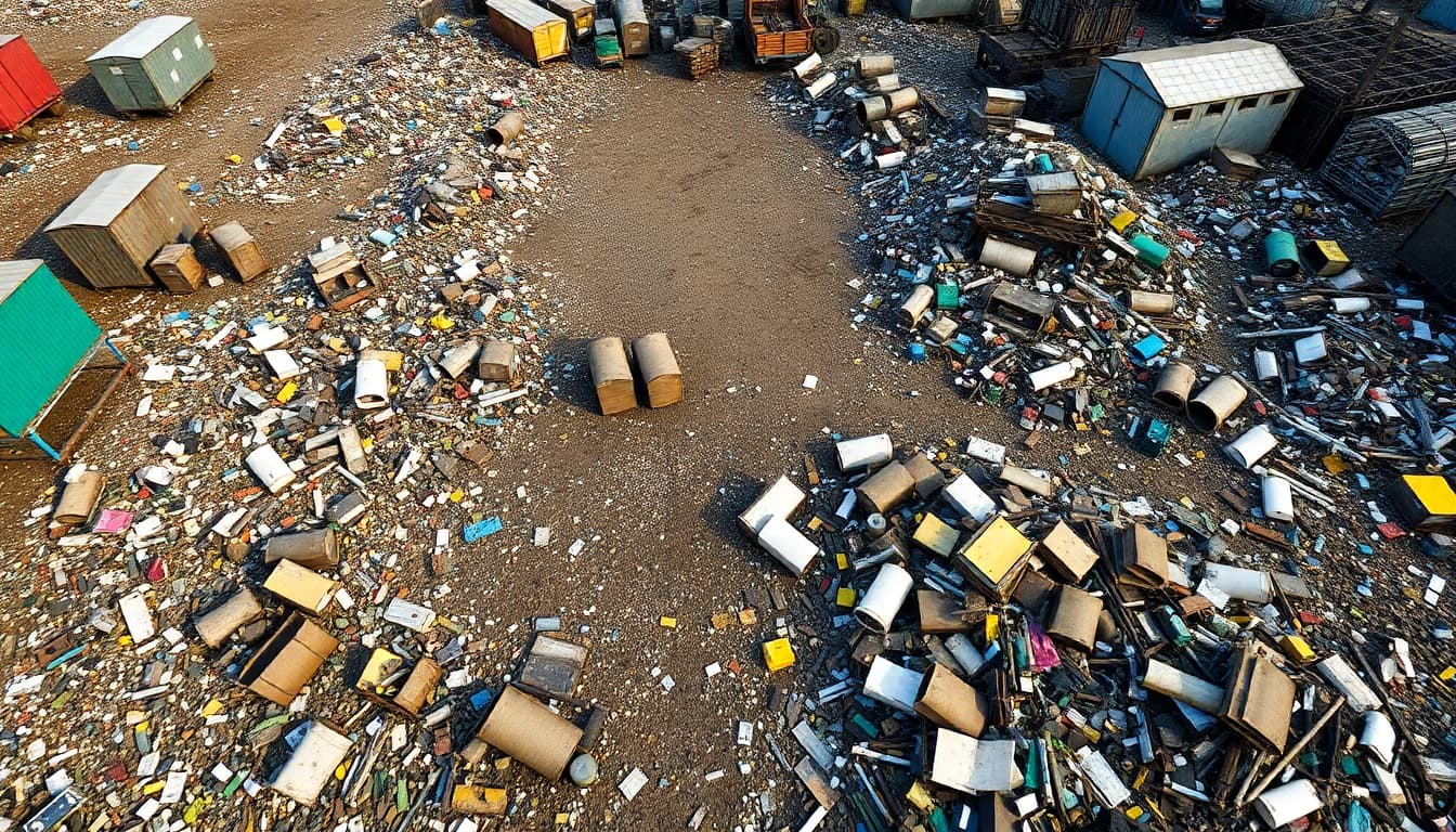 Schrottplatz Duisburg: Metallrecycling und umweltfreundliche Entsorgung von Altmetallen.