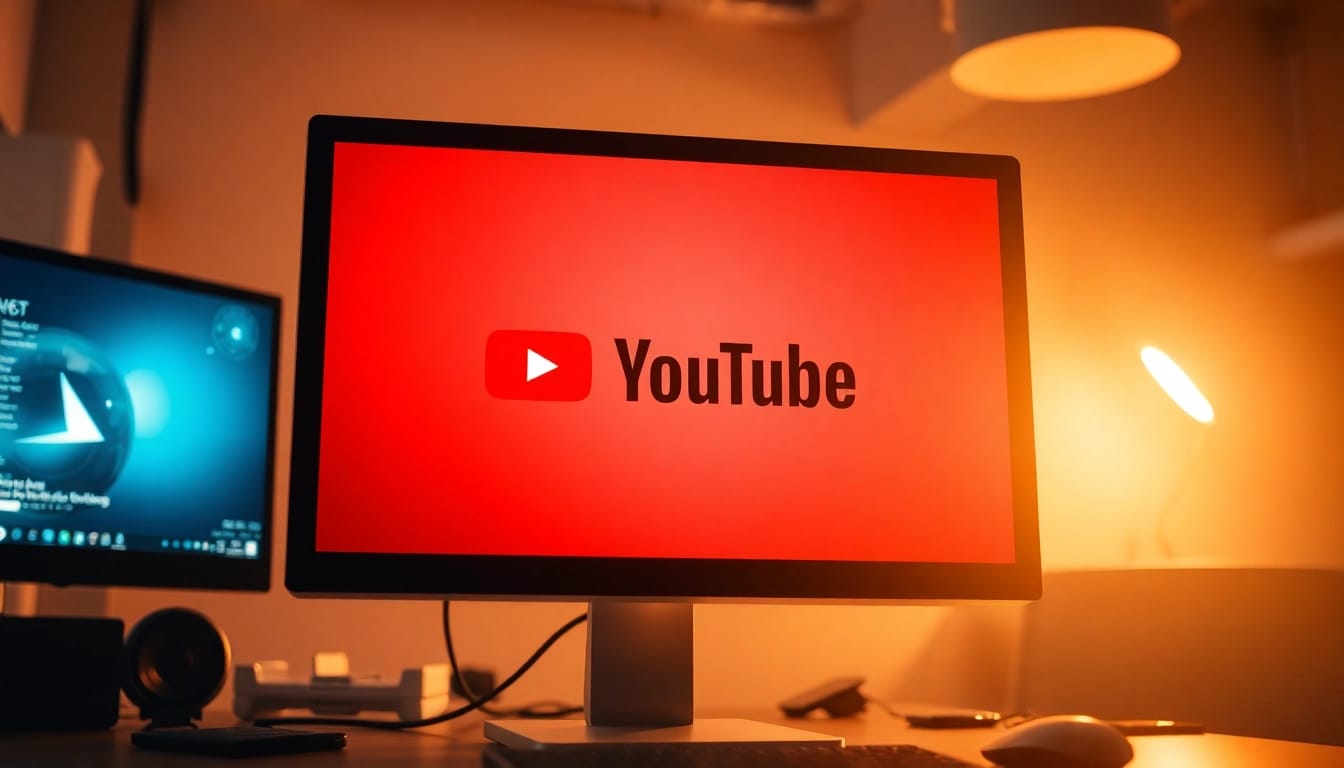 Youtube Abonnenten kaufen: Steigerung der Abonnentenzahl auf einem Computerbildschirm mit positivem Wachstum.