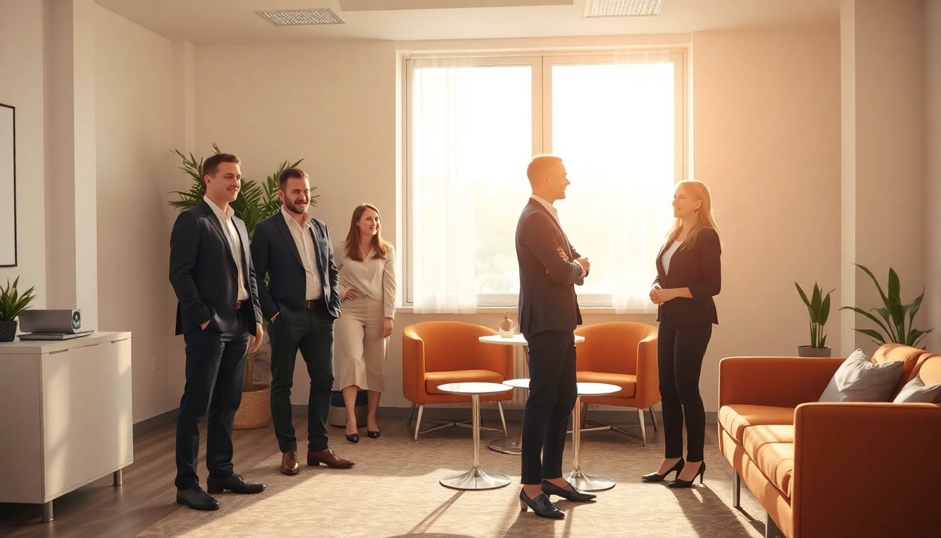 Beratung für Unternehmensberatung Pflegedienst in einem modernen, hellen Büro mit Fachleuten.