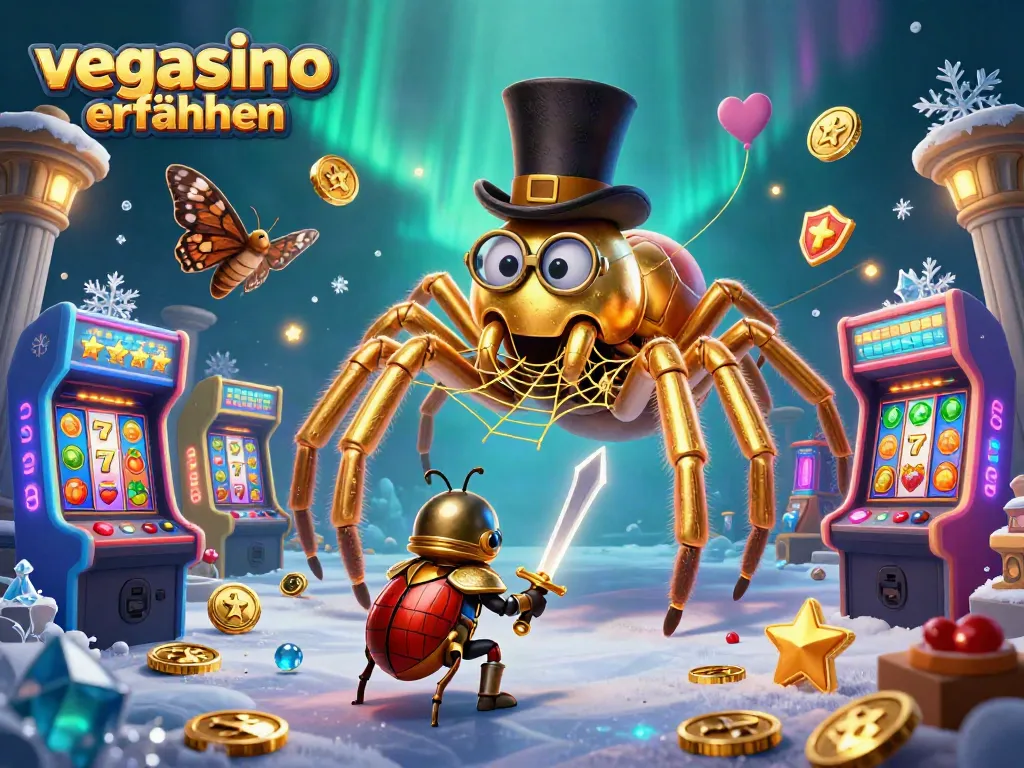 Experience Vegasino erfahrungen with our dynamic casino-themed illustration featuring vibrant gaming action.