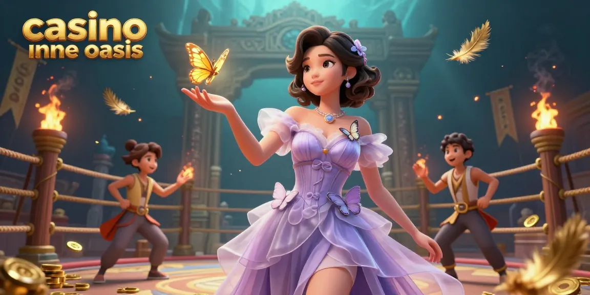 Experience the thrill at a casino ohne oasis with stunning visuals of dynamic gameplay and golden butterflies enhancing your gaming adventure.