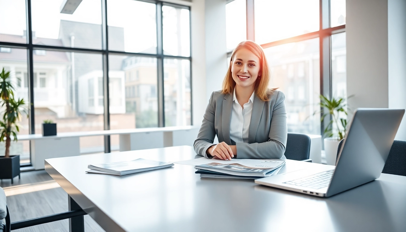 Immobilienmakler Frankfurt Eschersheim analysiert Markttrends in einem modernen Büro.