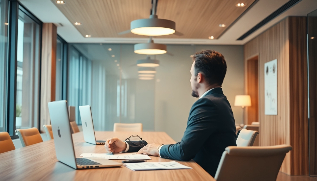 Headhunter für Vertrieb führt professionelle Gespräche im Büro, um ideale Kandidaten zu finden.