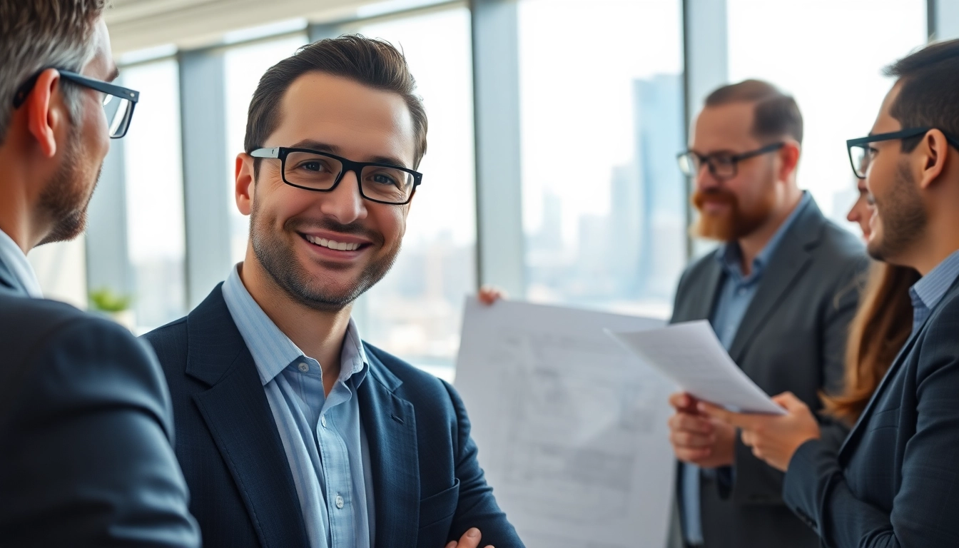 Headhunter Ingenieure plush office consultation with a smiling expert.
