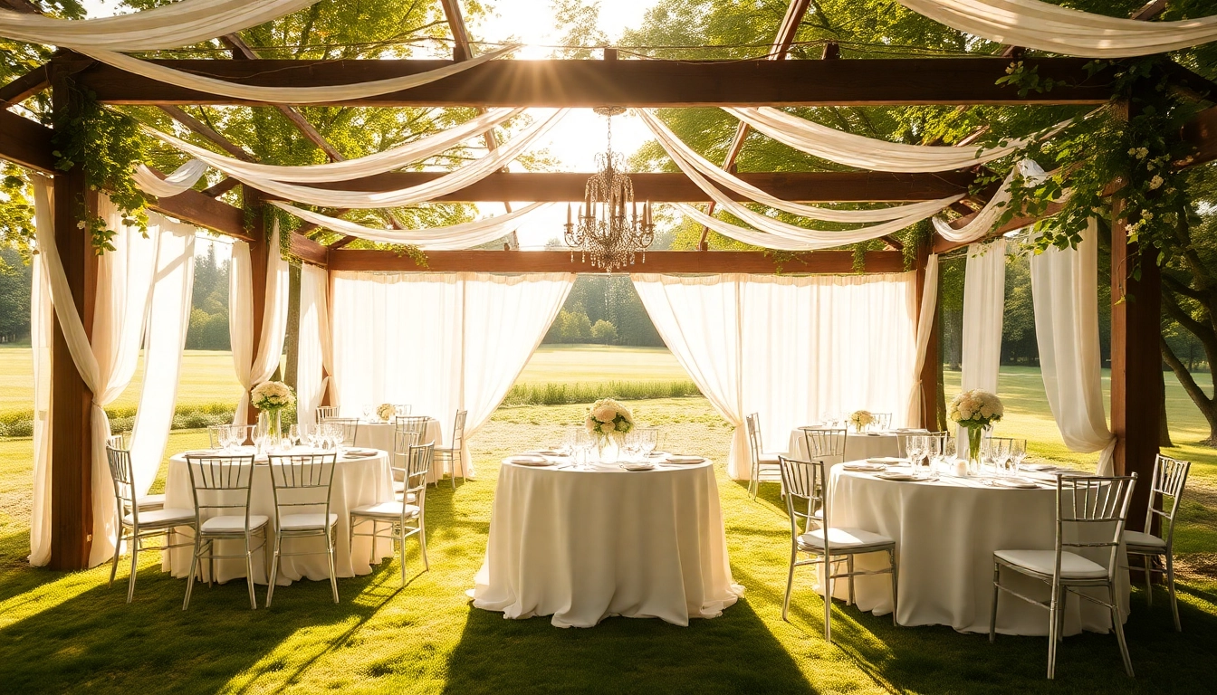 Gestalten Sie Ihre Traumhochzeit in einer einzigartigen Hochzeitslocation mit stilvoller Dekoration und natürlicher Schönheit.