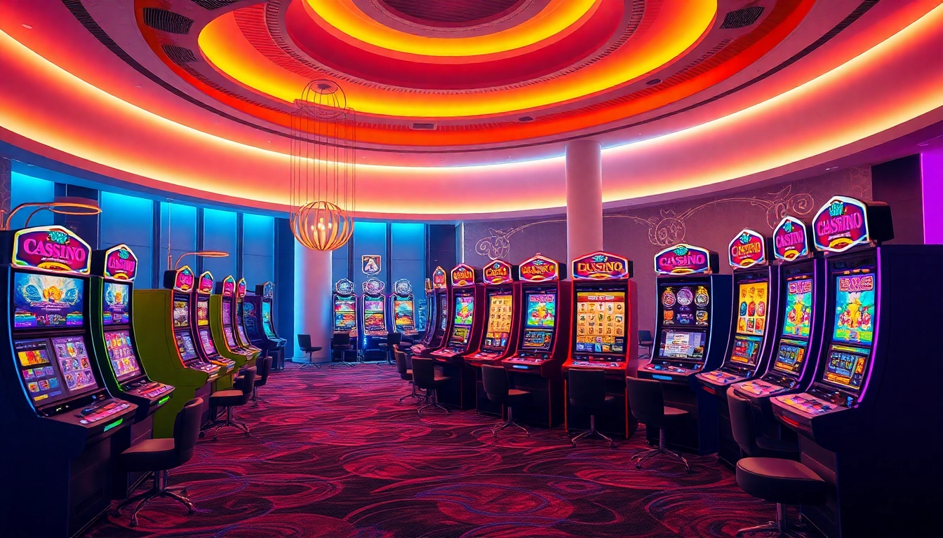 Erleben Sie aufregendes Casino online mit modernen Spielautomaten in einer einladenden Spielumgebung.