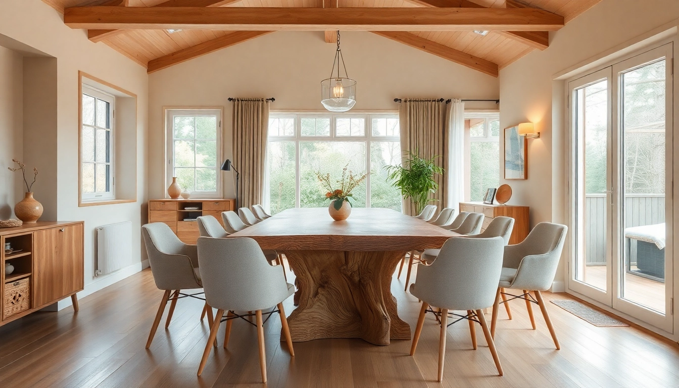 Gestalten Sie Ihr Zuhause mit einem einzigartigen Esstisch Eiche und rustikalen Akzenten für eine einladende Essatmosphäre.