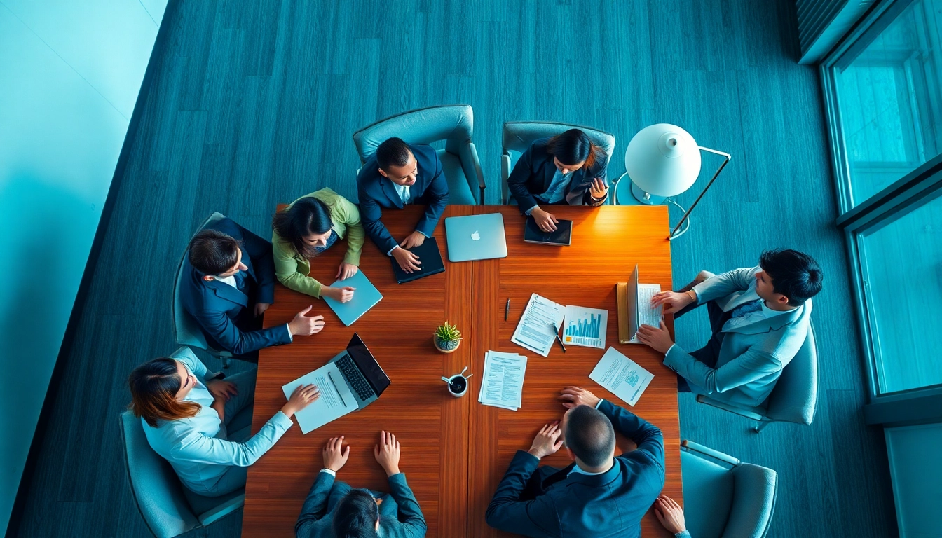 Engaging meeting of diverse professionals in a Headhunter Executive Search discussion, showcasing collaboration and strategy.