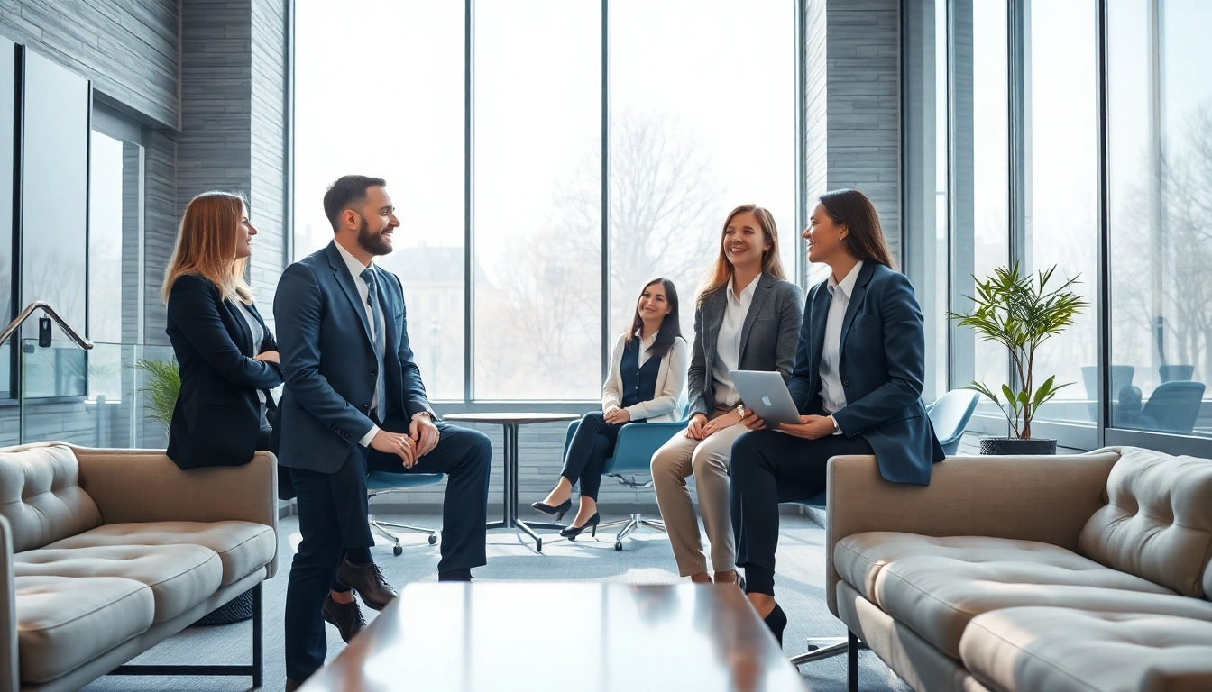 Professionelle Zusammenarbeit bei Headhunter Dresden in modernem Büro.