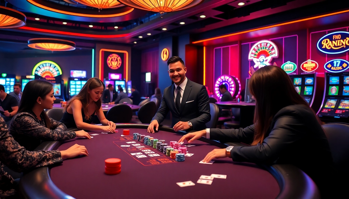 Experience the excitement of online gambling with ink vao 12bet at this vibrant casino scene.