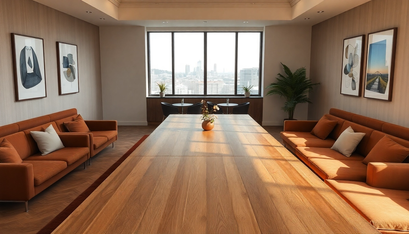 Professionelle Headhunter Gastronomie-Büros mit eleganter Einrichtung und warmen Tönen.