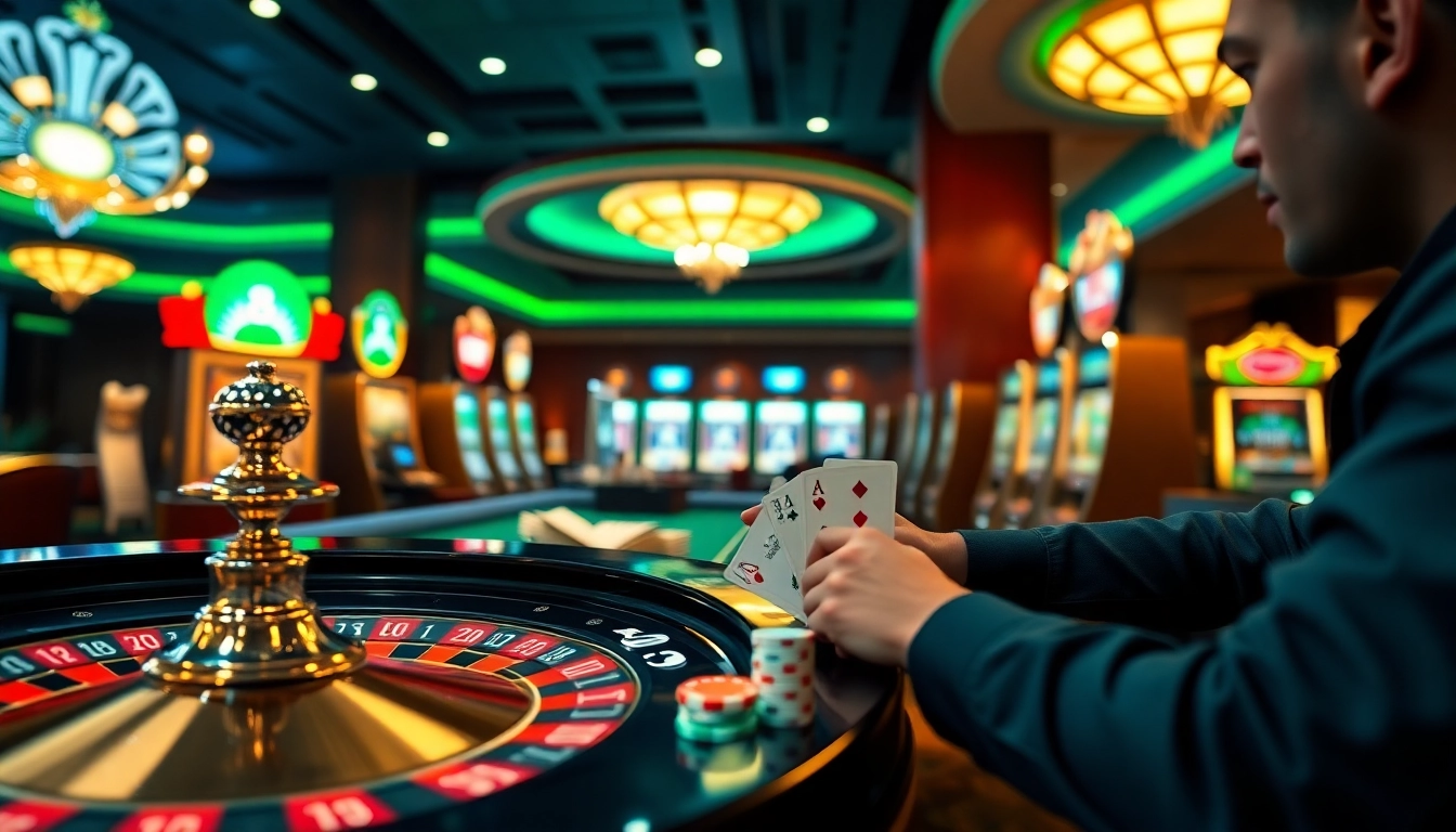 A thrilling s8 online casino experience featuring vibrant tables and engaging gameplay.