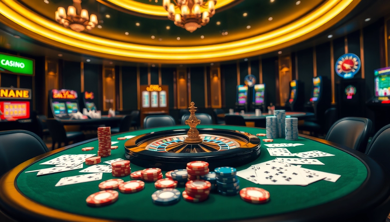 Experience the thrill of betting at https://okviptv.com/ with elegant casino tables and exciting gameplay.