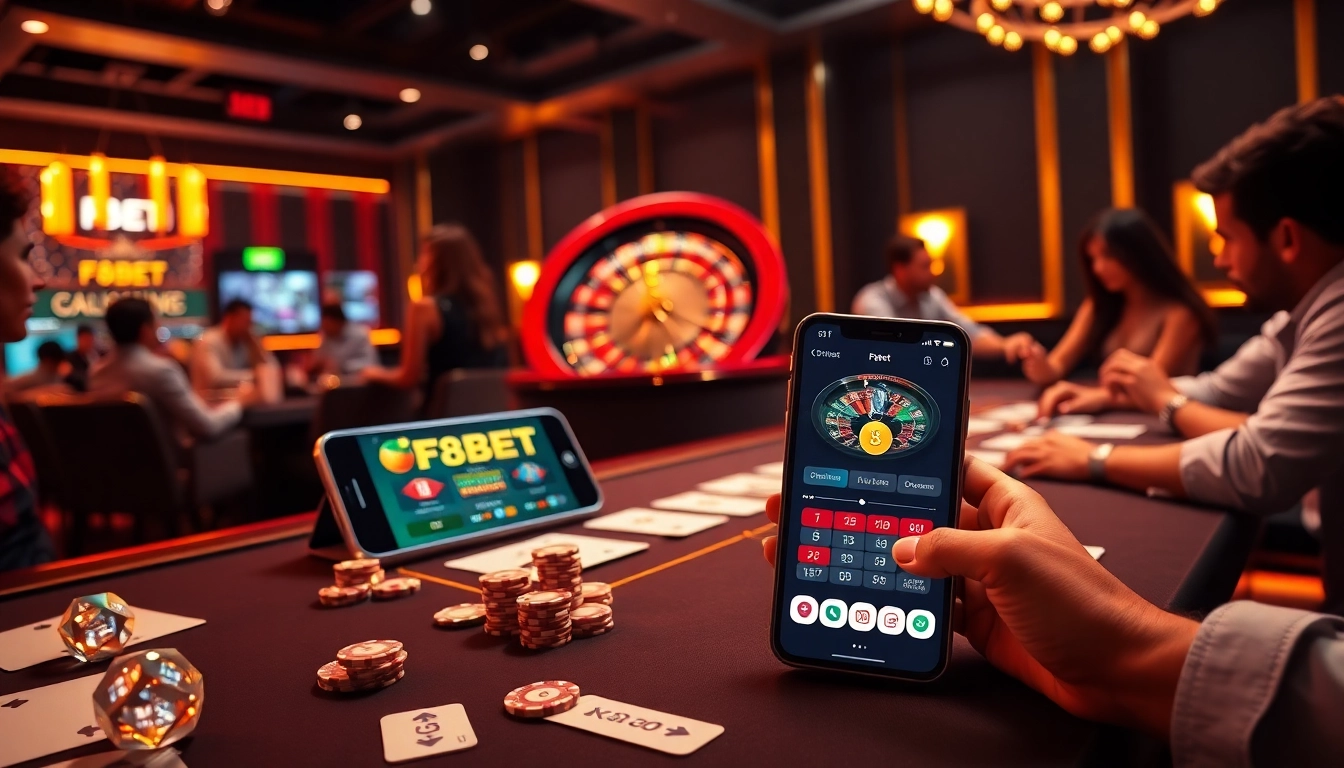 Experience thrilling gameplay at F8BET's luxurious online casino, featuring engaging poker and roulette.