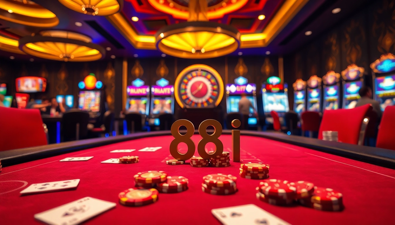 Experience high-stakes blackjack and roulette at 88i's luxurious casino.