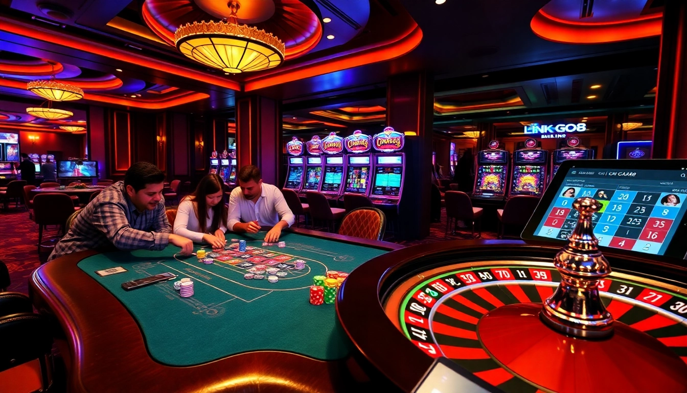 Experience thrilling gameplay at Link Go88 with engaging poker action and vibrant casino elements.