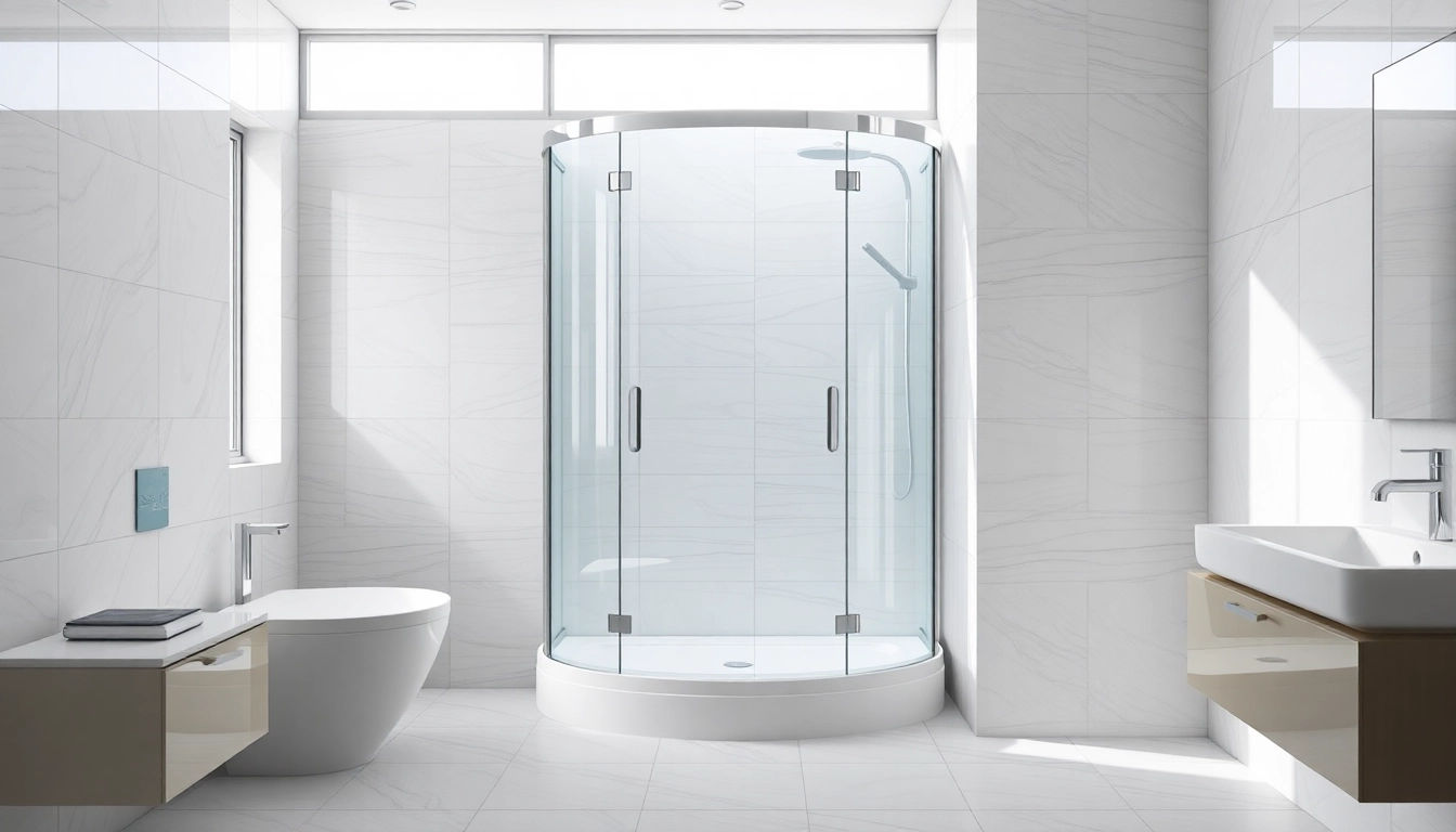 Installieren Sie eine duschkabine 80x80 eckeinstieg in einem eleganten Badezimmer.