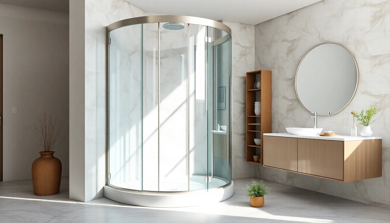 Moderne duschkabine 80x80 eckeinstieg in ansprechendem Badezimmer-Design.